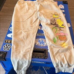 Men’s XXL Nickelodeon Beige Cartoon Character Joggers